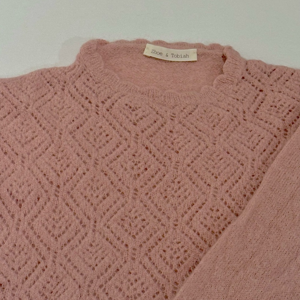 ZHOE & TOBIAH Pink Knit Sweater
